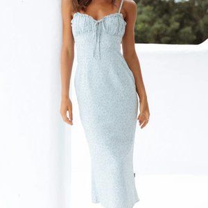 BRAND NEW WITH TAGS PETAL & PUP ZUNI DRESS IN BLUE